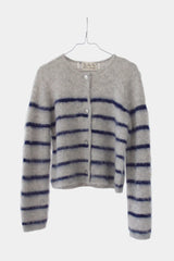 Verona Brushed Jacket Heather Grey/Navy Stripe