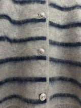 Verona Brushed Jacket Heather Grey/Navy Stripe