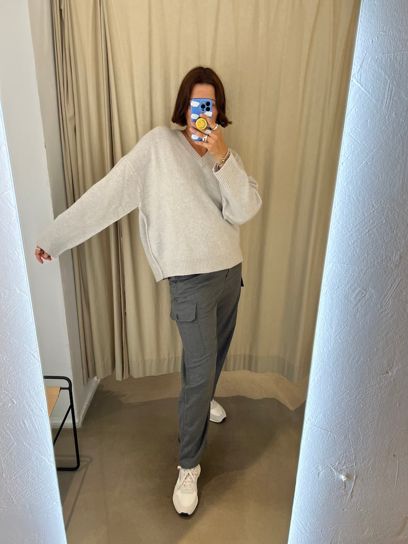 Vea Pullover pale grey