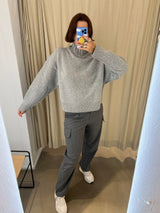 Ina Turtleneck Pullover grey melange