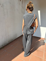 Lamia Boxy Vest dark grey