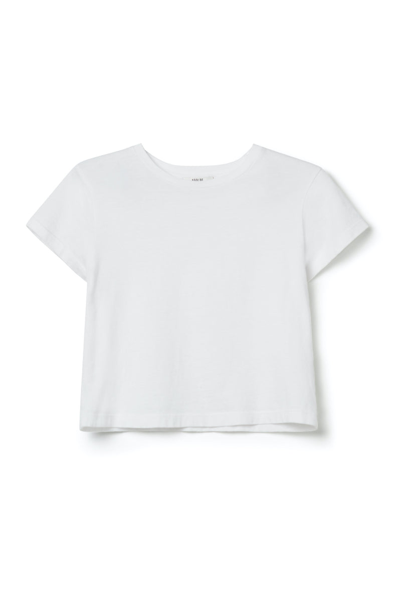 Adine Shrunken Tee white