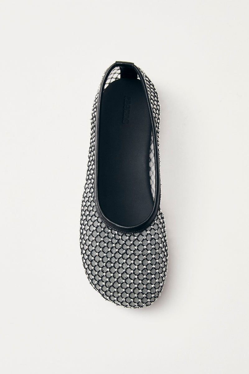 Lorain Mesh Glow Ballet Flats black