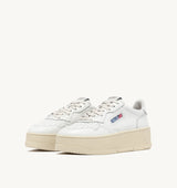 Autry Medalist Platform Sneaker all white