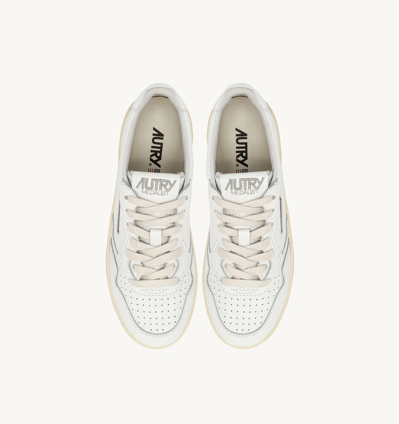 Autry Medalist Platform Sneaker all white