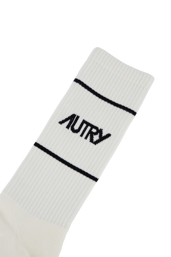 Socks Main Unisex Striped white/black