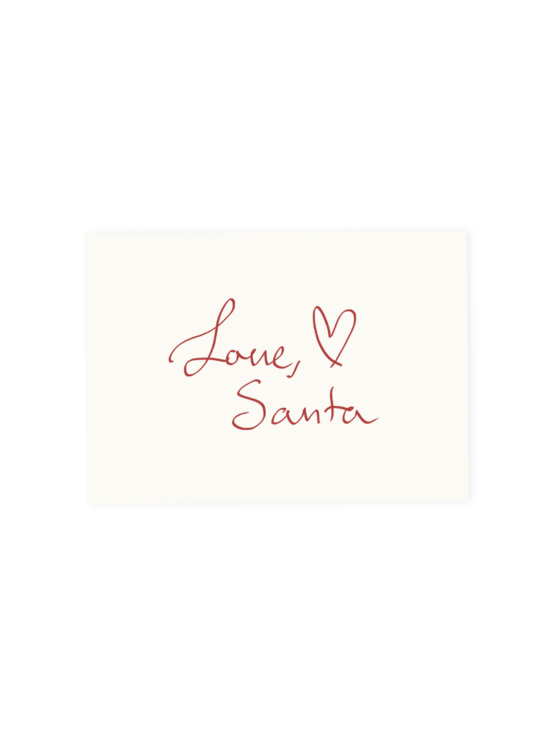 Postkarte 'Love, Santa'