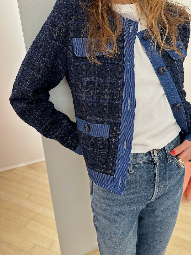 Beate Jacket blue boucle