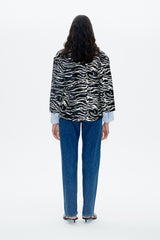 Bessie Jacket black whisper zebra