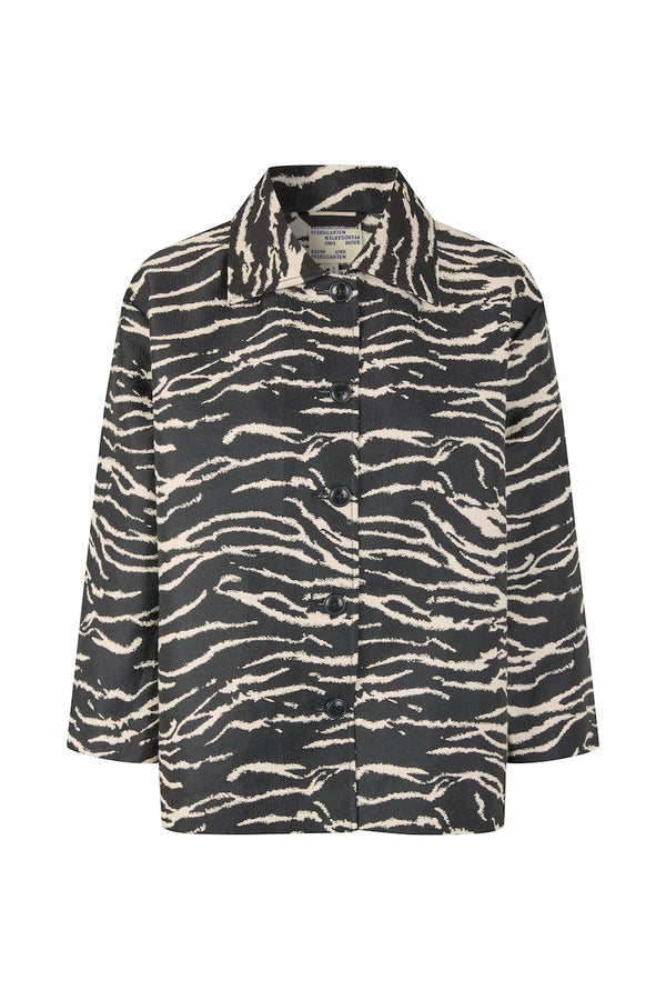 Bessie Jacket black whisper zebra