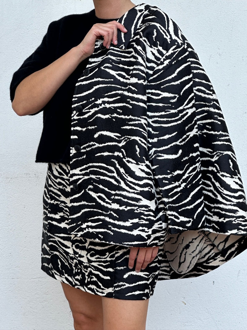 Bessie Jacket black whisper zebra