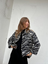 Bessie Jacket black whisper zebra