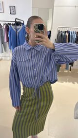 Bryce Shirt wedge blue stripe