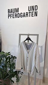 Cissi Cardigan creme navy stripe