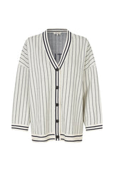 Cissi Cardigan creme navy stripe