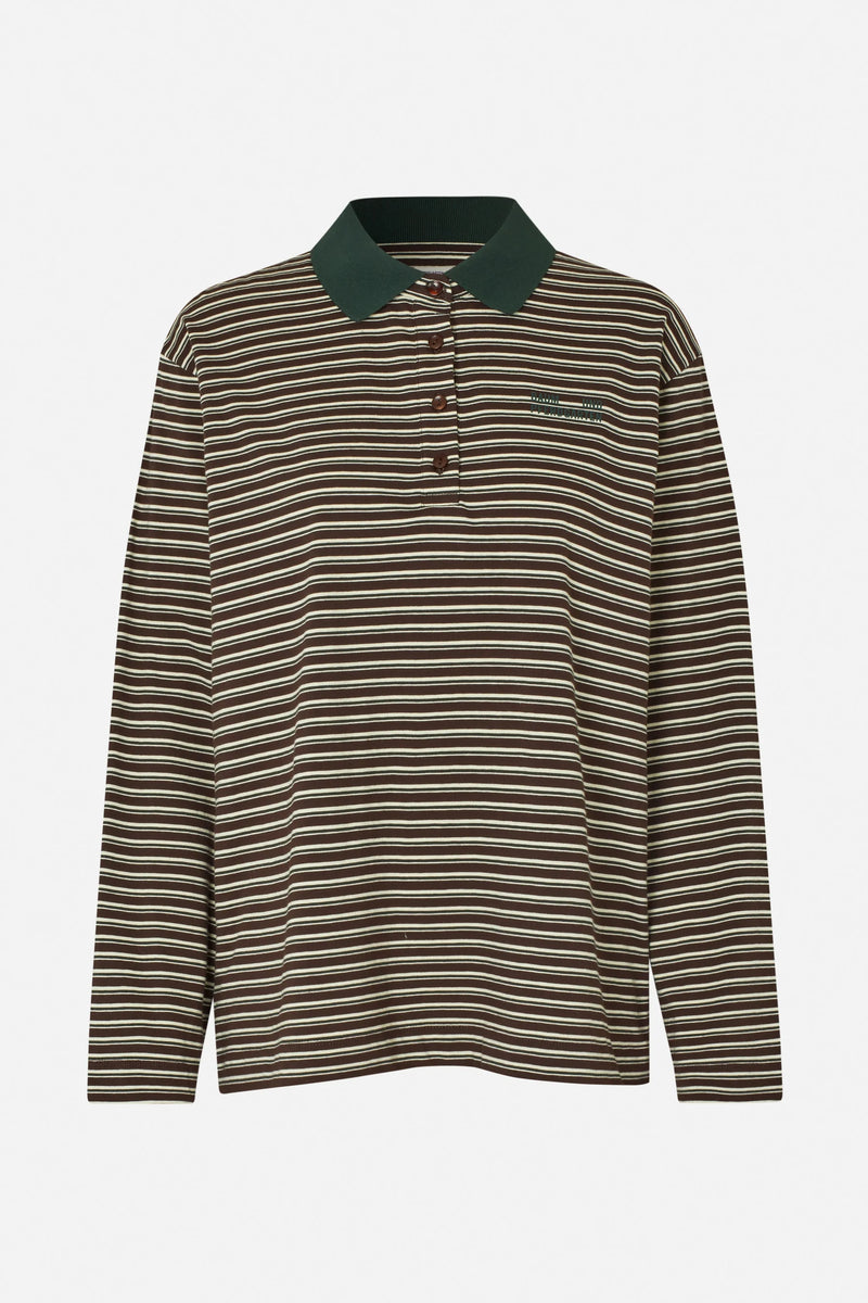 Jeanni Polo brown polo stripe