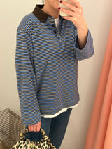 Jeanni Polo java stripe