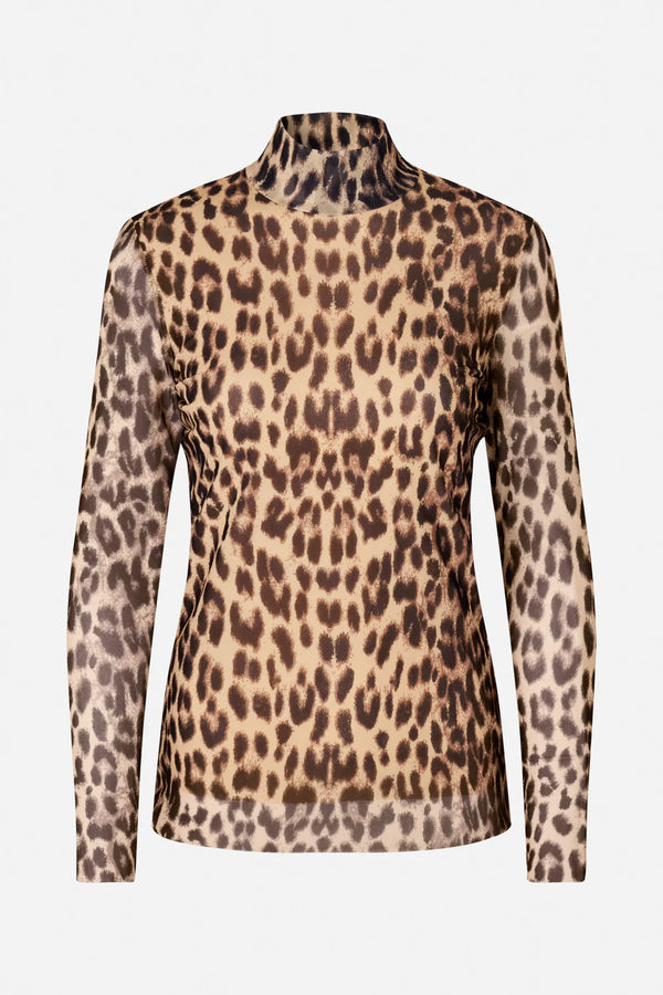 Jodi Longsleeve brown leopard