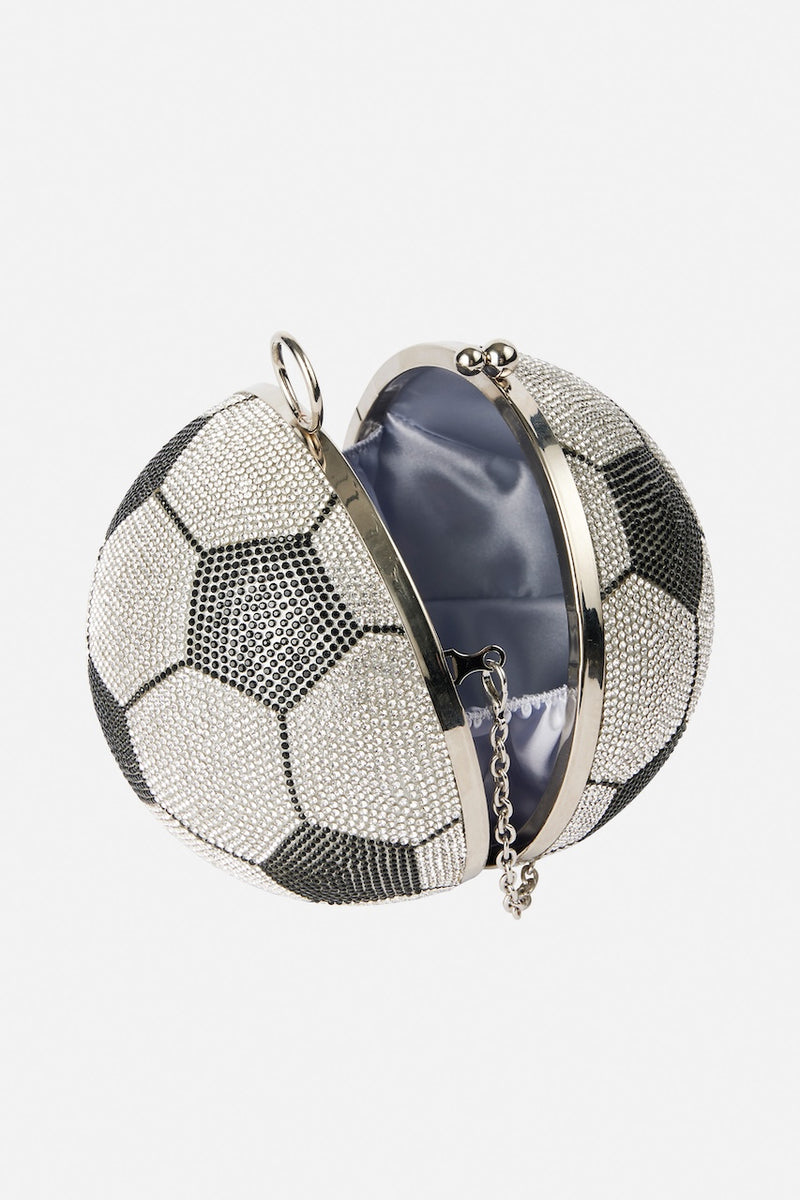 Kenza Bag jet crystal football