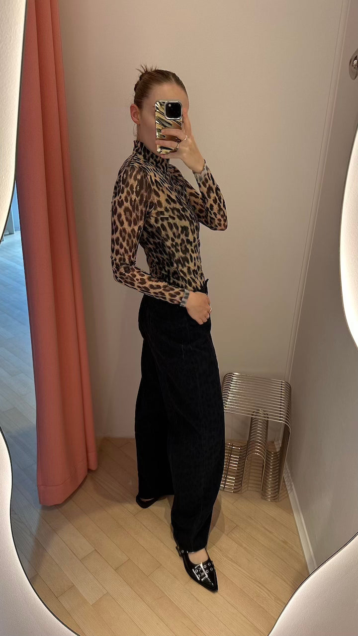 Nara Pants blue leopard