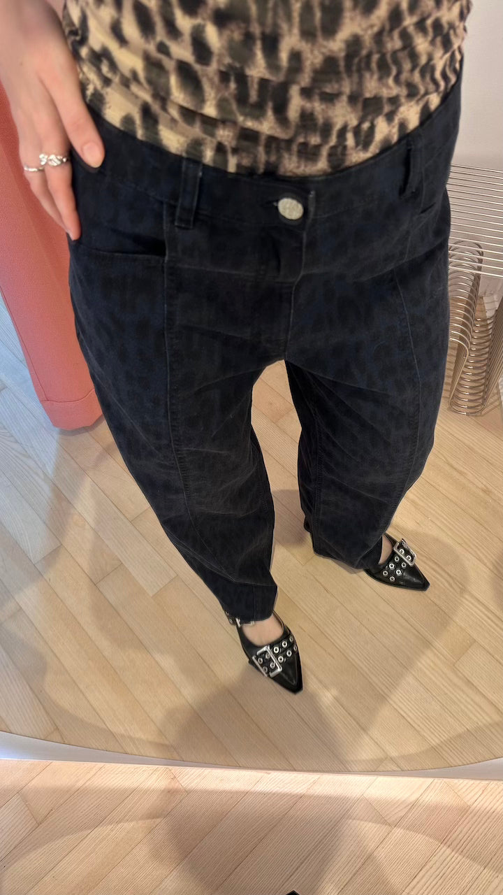 Nara Pants blue leopard