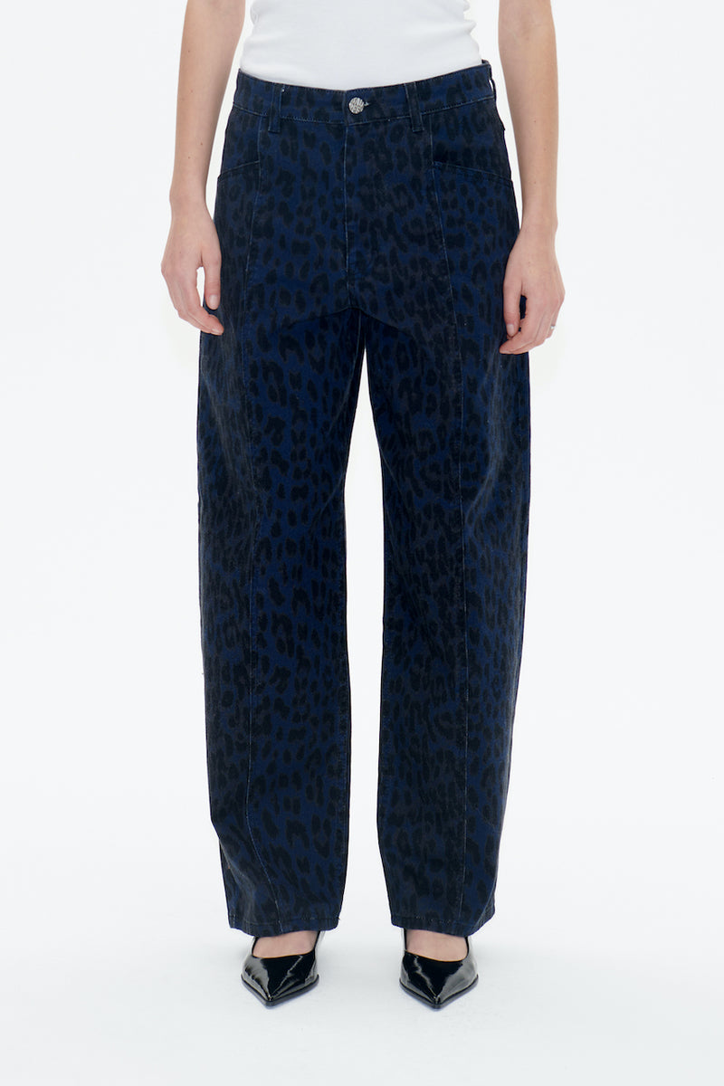 Nara Pants blue leopard