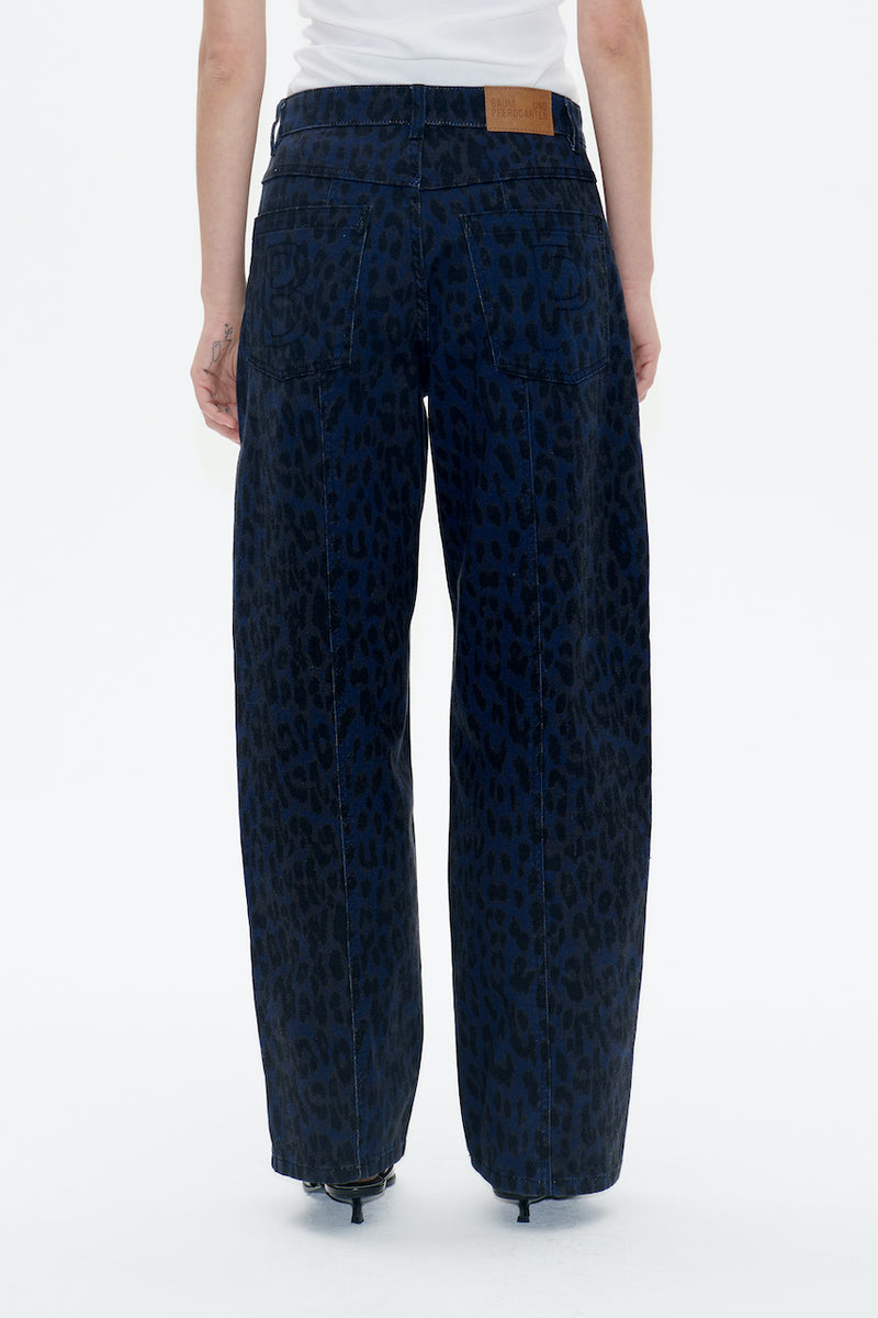 Nara Pants blue leopard