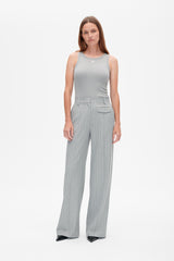 Nilo Pants grey wallstreet pinstripe