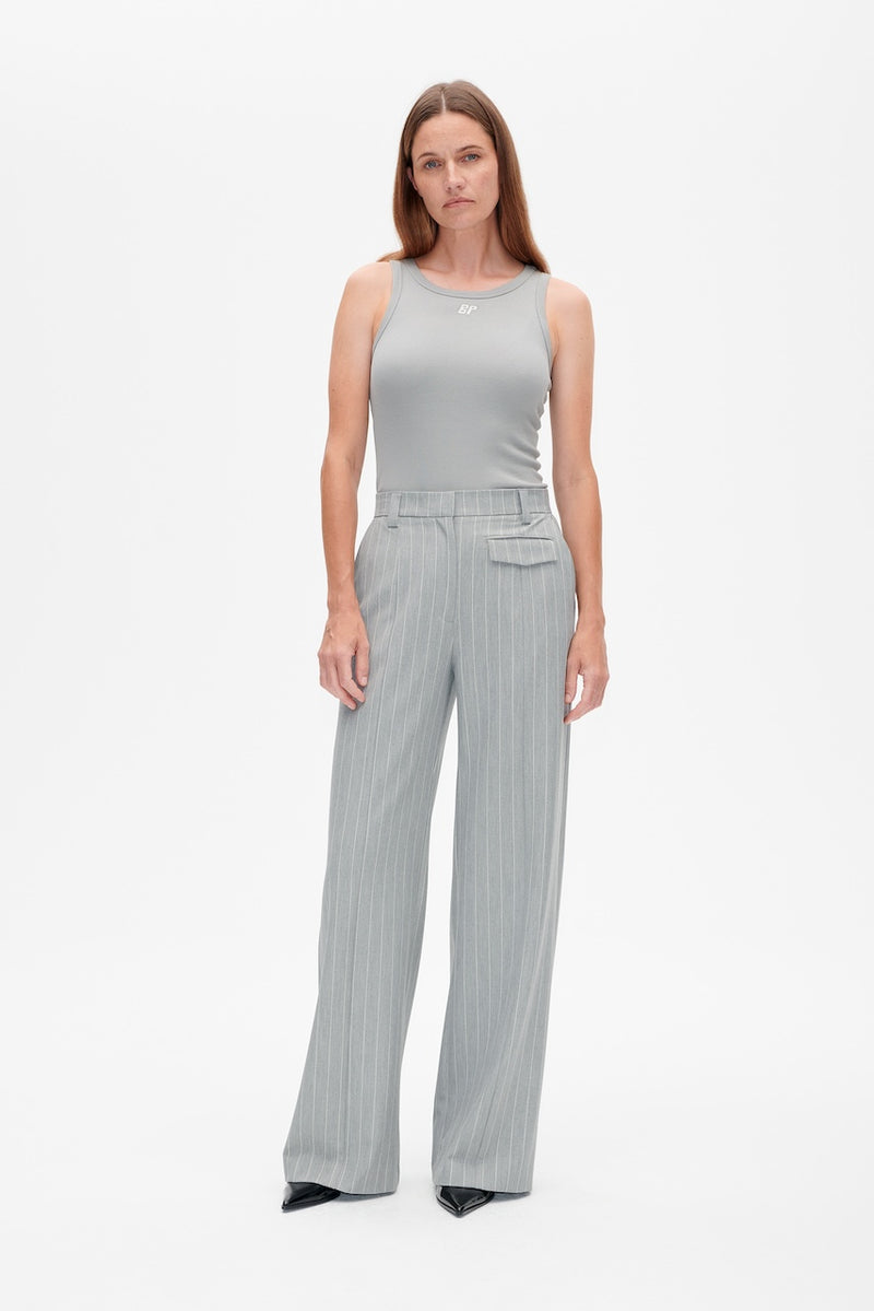 Nilo Pants grey wallstreet pinstripe