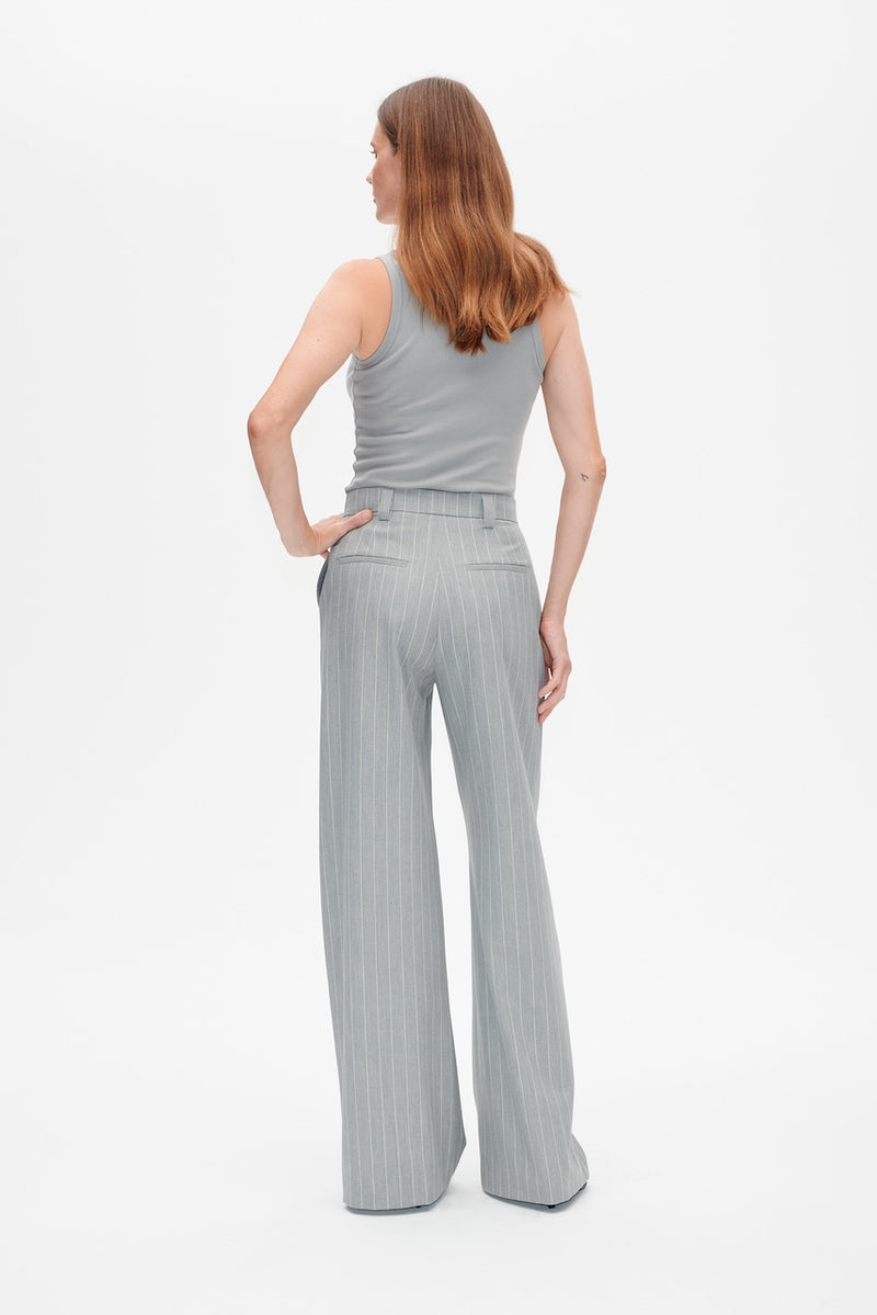 Nilo Pants grey wallstreet pinstripe