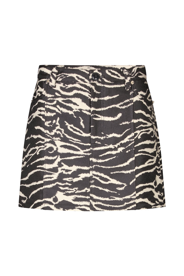 Silie Skirt black whisper zebra