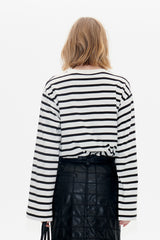 Jeevana Longsleeve black whisper stripes