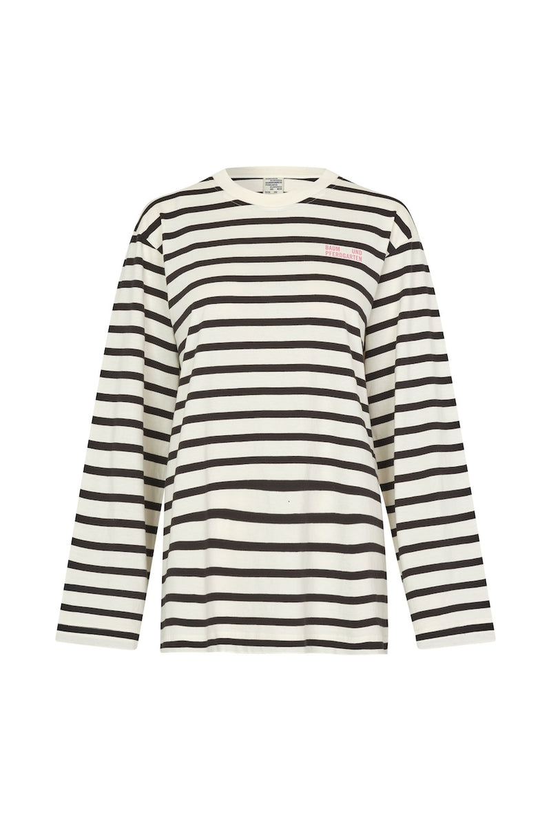 Jeevana Longsleeve black whisper stripes