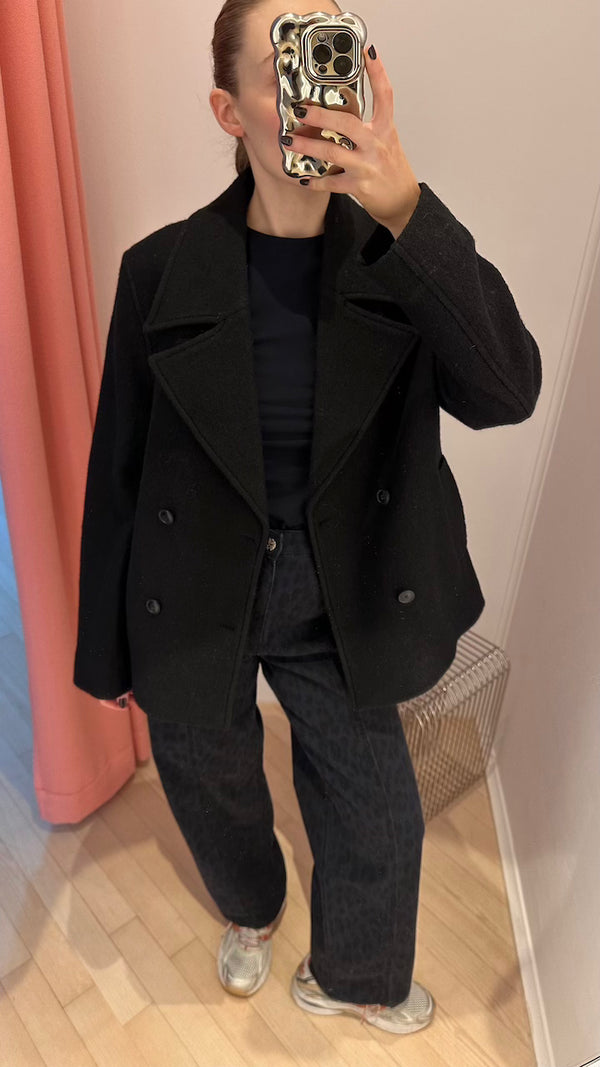 Agnes Pea Coat black