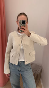 Amalia Button Jacket cream