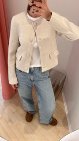 Amalia Button Jacket cream