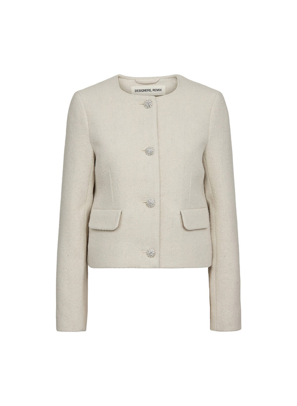 Amalia Button Jacket cream