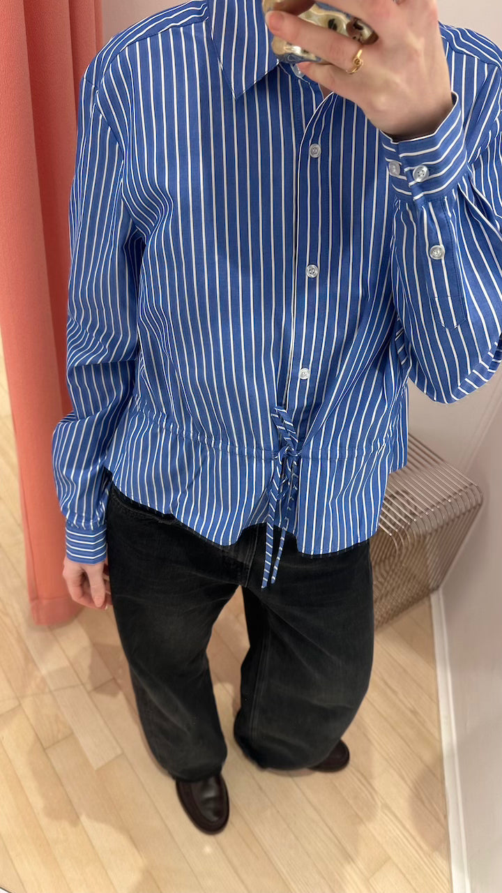 Arthur Waist Shirt blue/white stripe