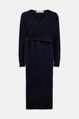 Carmen Wrap Dress midnight blue