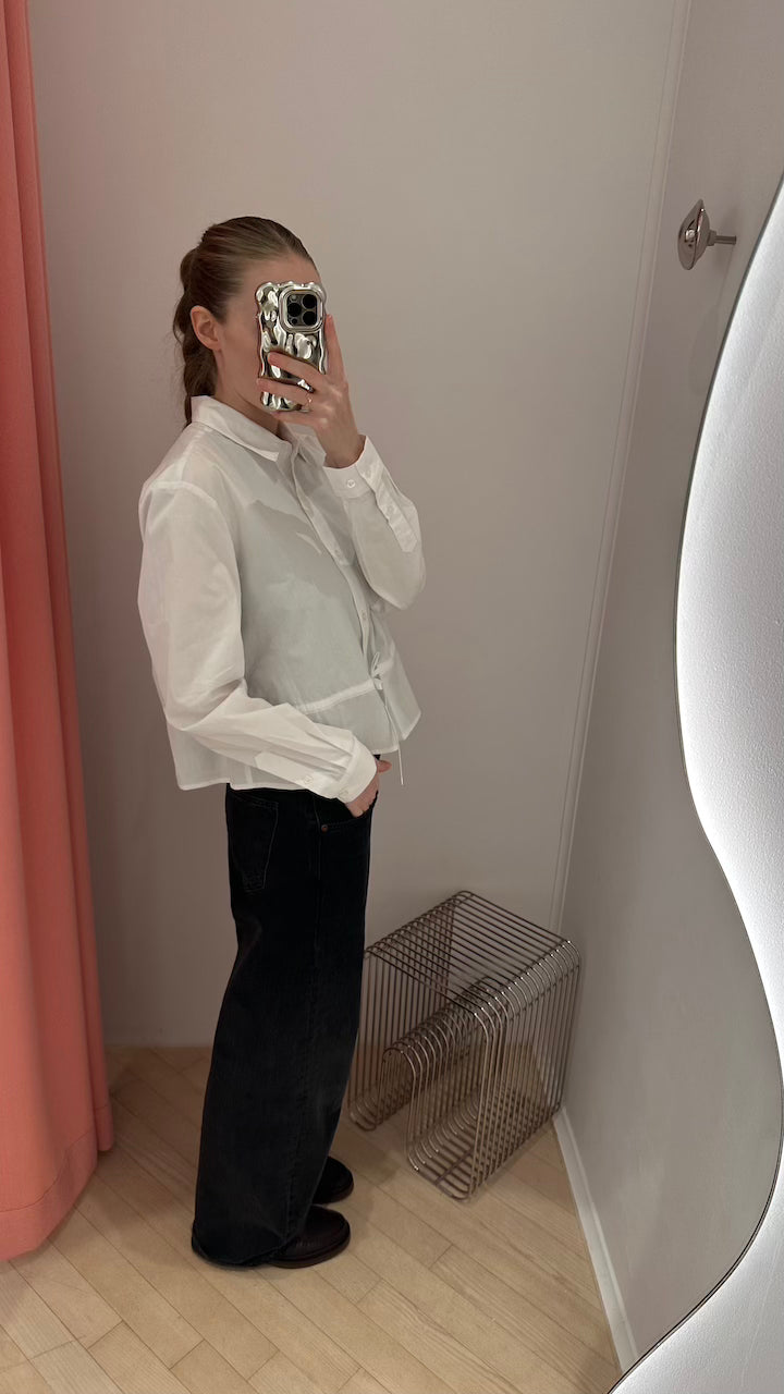 Claire Waist Shirt white