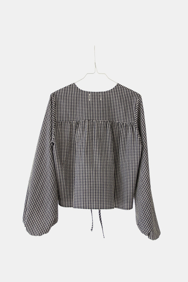 Leonora Blouse black/white check