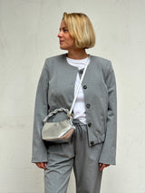 Scott Bomber Blazer light grey melange