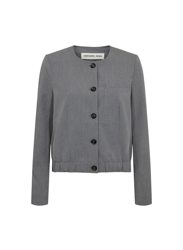 Scott Bomber Blazer light grey melange