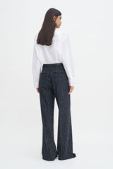 Darcey Pinstripe Trousers black pinstripe