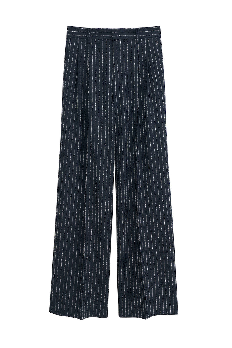 Darcey Pinstripe Trousers black pinstripe