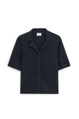 Shortsleeve Collar Cardigan black