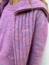 Alpaca Cotton Mix Highneck rose violet