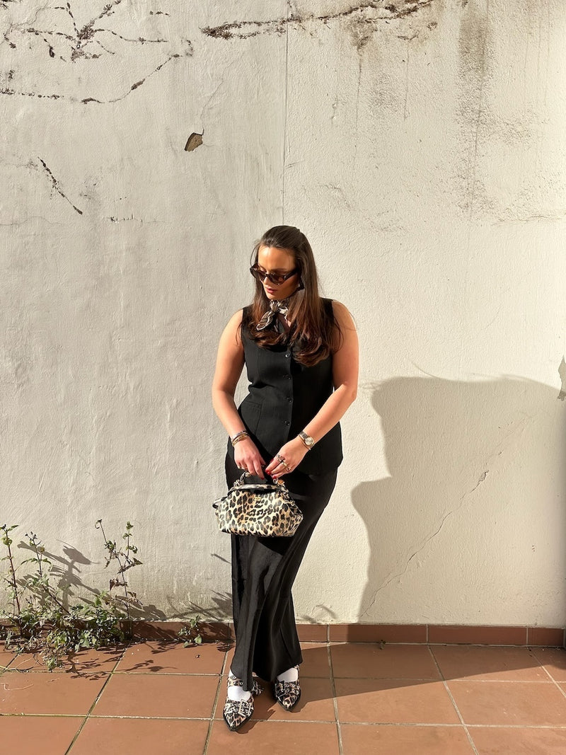 Ganni Bou Bag Small Leopard