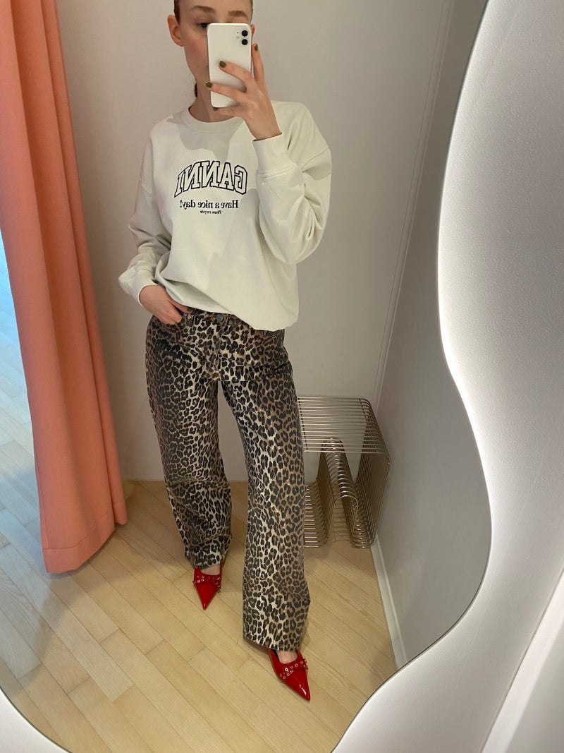 Isoli Ganni Oversized Sweatshirt egret