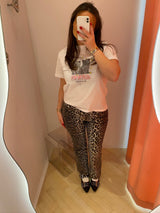 Leopard Betzy Cropped Jeans